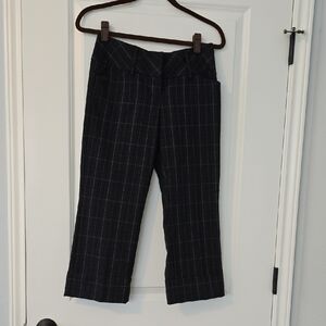 Express Editor Navy Capris Trousers. Size 2